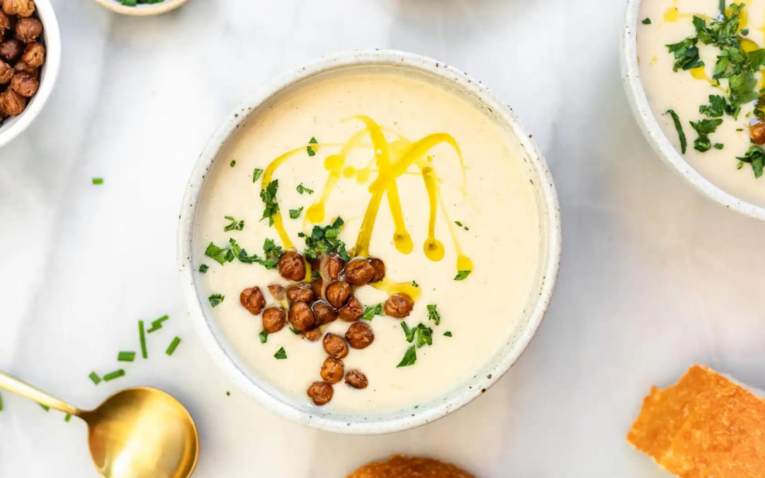 Cream of Chickpea & Cauliflower Soup